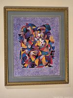 Full view of framed Krasnyansky seriolithograph