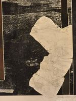 close-up of abstract forms and textures in etching