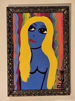 full view of framed painting