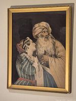 Full view of framed portrait print