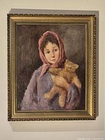 Full view of framed painting