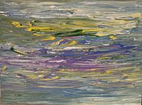 Full view of Steve R. Coffey abstract landscape painting