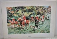 Full view of unframed lithograph with margins and title visible