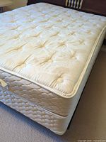 Mattress and box spring overall view