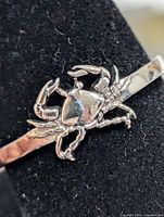 Top view of crab design on ring