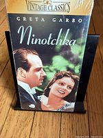 Front view of sealed Ninotchka VHS tape