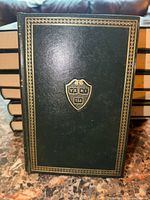 Front cover showing Harvard Veritas shield and gilt border