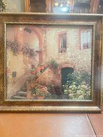 front view of framed print showing artwork and frame detail