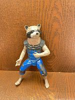 Front view of Rocket Raccoon figure standing upright