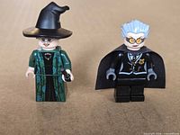 Front view of both minifigures standing side by side