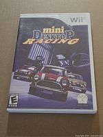 Front cover of Mini Desktop Racing Wii game case