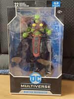 Front of sealed DC Multiverse Martian Manhunter box
