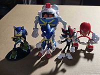 Group shot of all five Sonic series figures