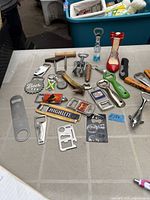 Overhead group shot showing entire assortment