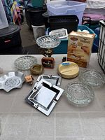 Group shot of all smoking items on table