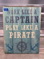 Front view showing full design and text