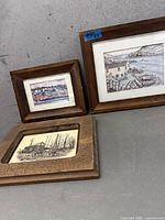 Group shot of all three framed prints