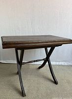 Full view of assembled folding table