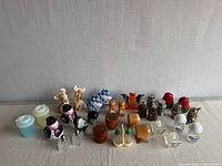 Full group shot of all 17 salt & pepper sets displayed together