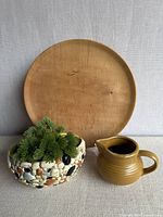 Front view of all three items together