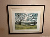 Front view of framed print