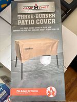 Front of Camp Chef PC42 patio cover box showing product image and sizing