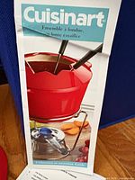 front of Cuisinart instruction booklet