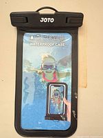 Front view of JOTO waterproof phone pouch with display insert