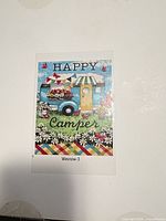 Reference image of finished Happy Camper design