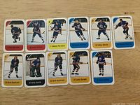 All 11 cards laid out front view