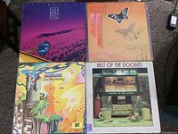 Front covers of the four LP jackets