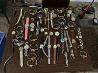 Top view of entire assortment laid out on table, shows variety and quantity