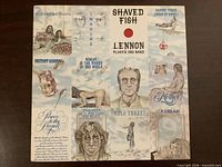 Front jacket showing collage artwork and titles of included songs