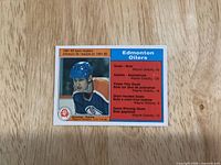 Card front with player image and stats box