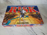 Risk board game box top artwork