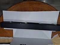 Black rectangular cue case closed, overview