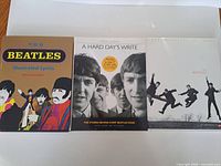 Front covers of all three Beatles books displayed side by side