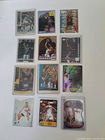 All twelve cards laid out showing fronts