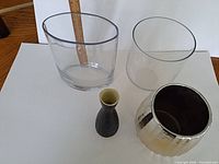 Group shot of all four vases for scale and material view