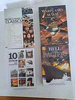 Group shot of four war DVD box sets