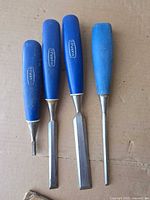 Four Marples chisels full view