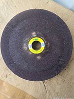 Top view of abrasive wheel showing overall appearance