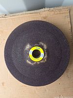 Top view of stacked Kinik grinding wheels