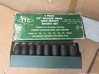 Box lid showing brand, model, specs