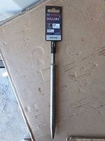 Full view of Bosch Bulldog 10 inch point chisel in packaging