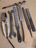 Group view of all seven hand tools