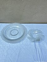 Platter and bowl side-by-side on table