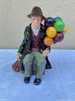 Front view of Royal Doulton Balloon Man figurine showing full detail and colors