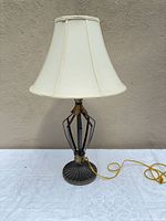 Full view of lamp with shade