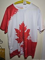 Front view of Canada maple leaf T-shirt